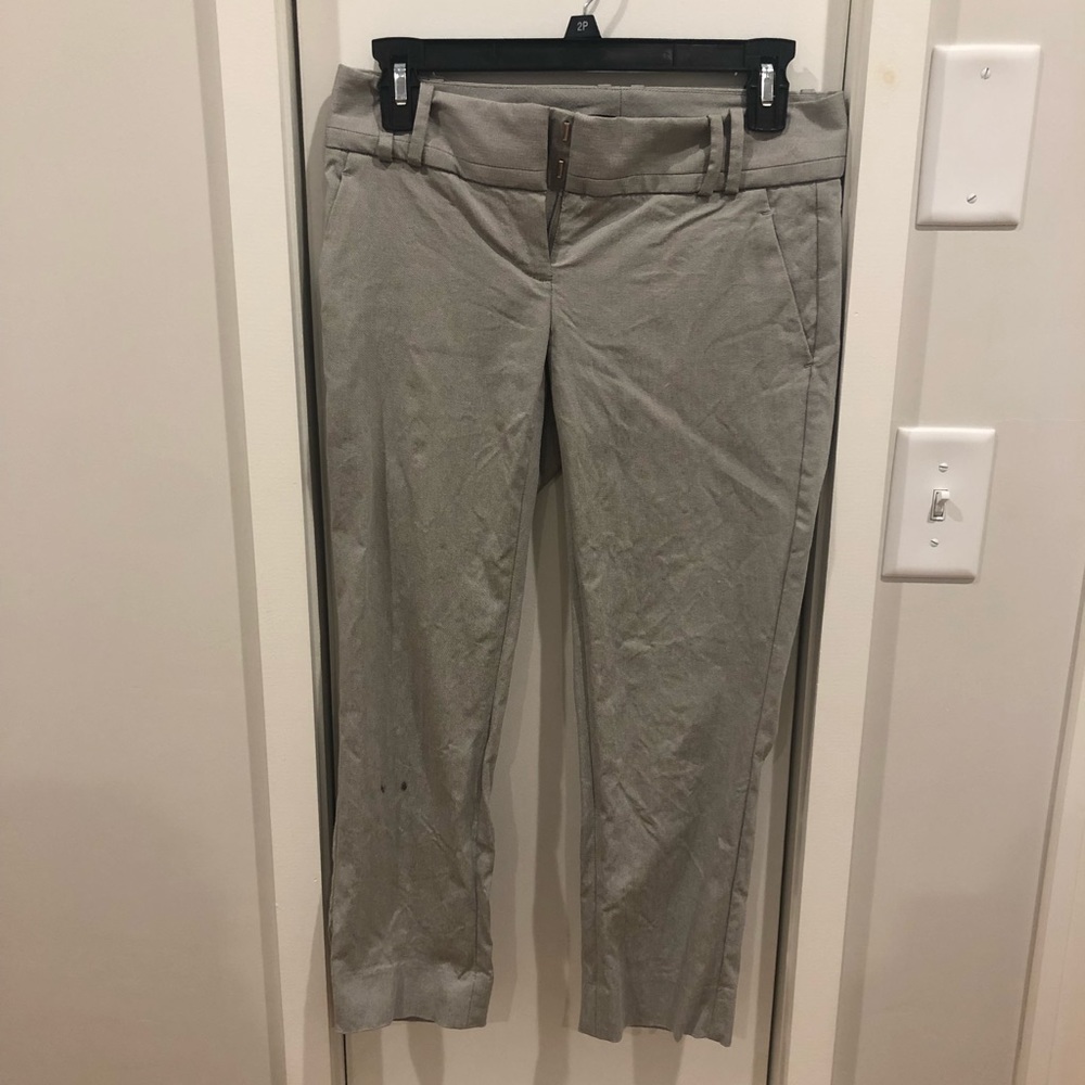 The Limited Gray ankle stretch dress pants